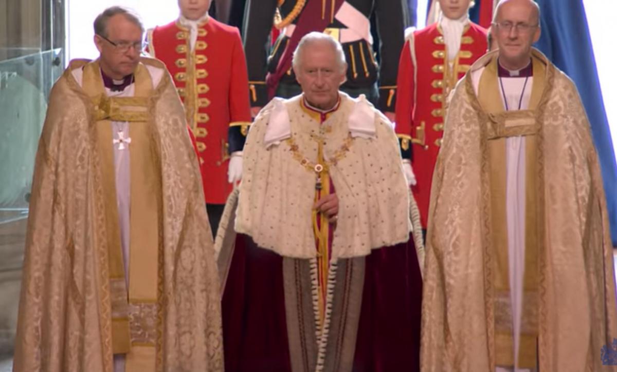Церемония коронации Чарльза ІІІ / скриншот
