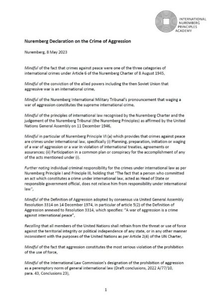 Nuremberg Academy/Twitter Нюрнбергская декларация dqxikeidqxiqqeant