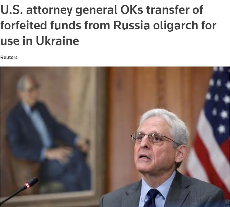 Генпрокурор США Меррік Гарленд схвалив передачу конфіскованих активів підсанкціонованого російського бізнесмена Костянтина Малофєєва для використання в Україні dqxikeidqxiqqeant
