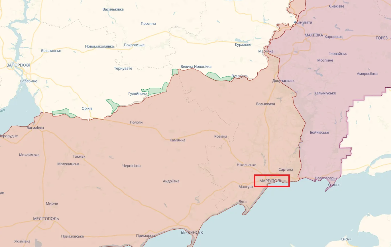 В оккупированном Мариуполе на побережье массово выбрасываются дельфины. Фото