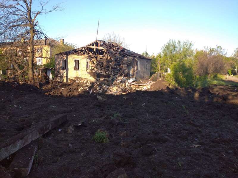 Наслідки обстрілу Костянтинівки