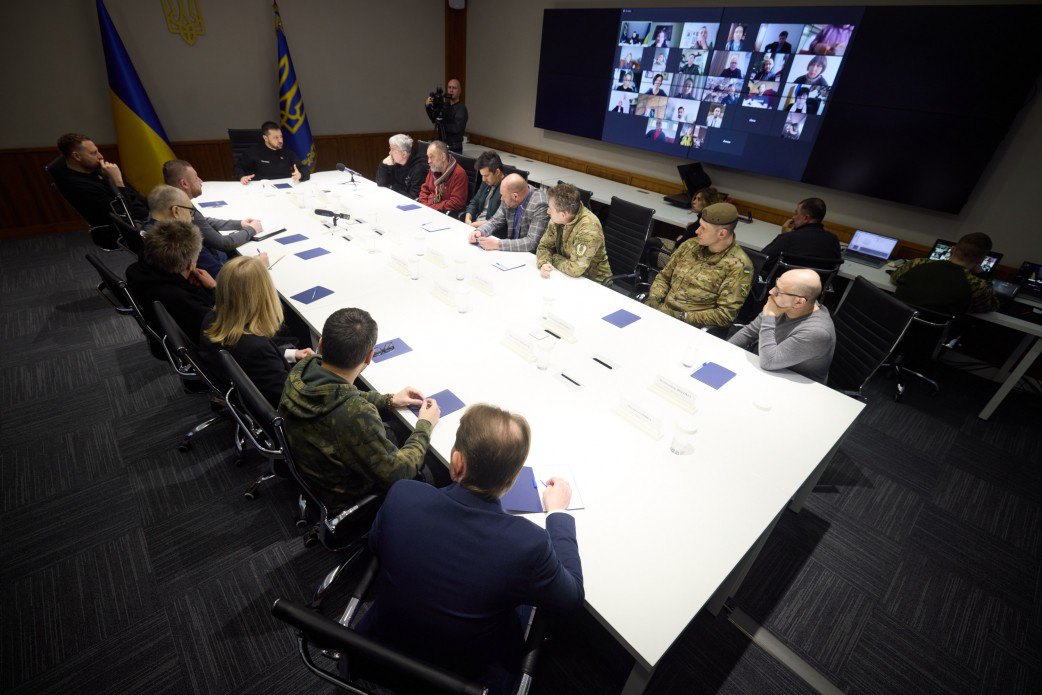 Президент Володимир Зеленський зустрівся з діячами культури та мистецтва, 9 березня 2023