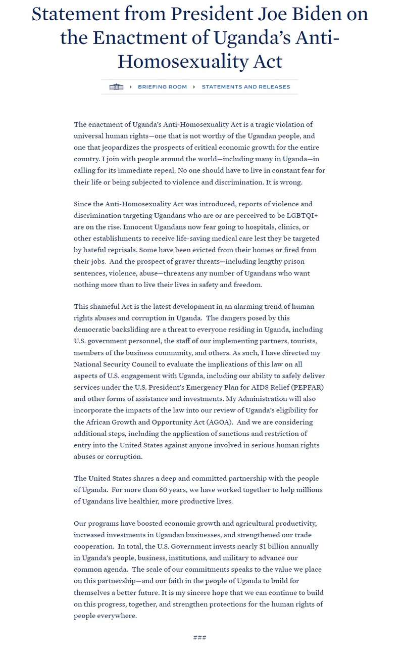 Скриншот с сайта Белого дома dqxikeidqxitkant