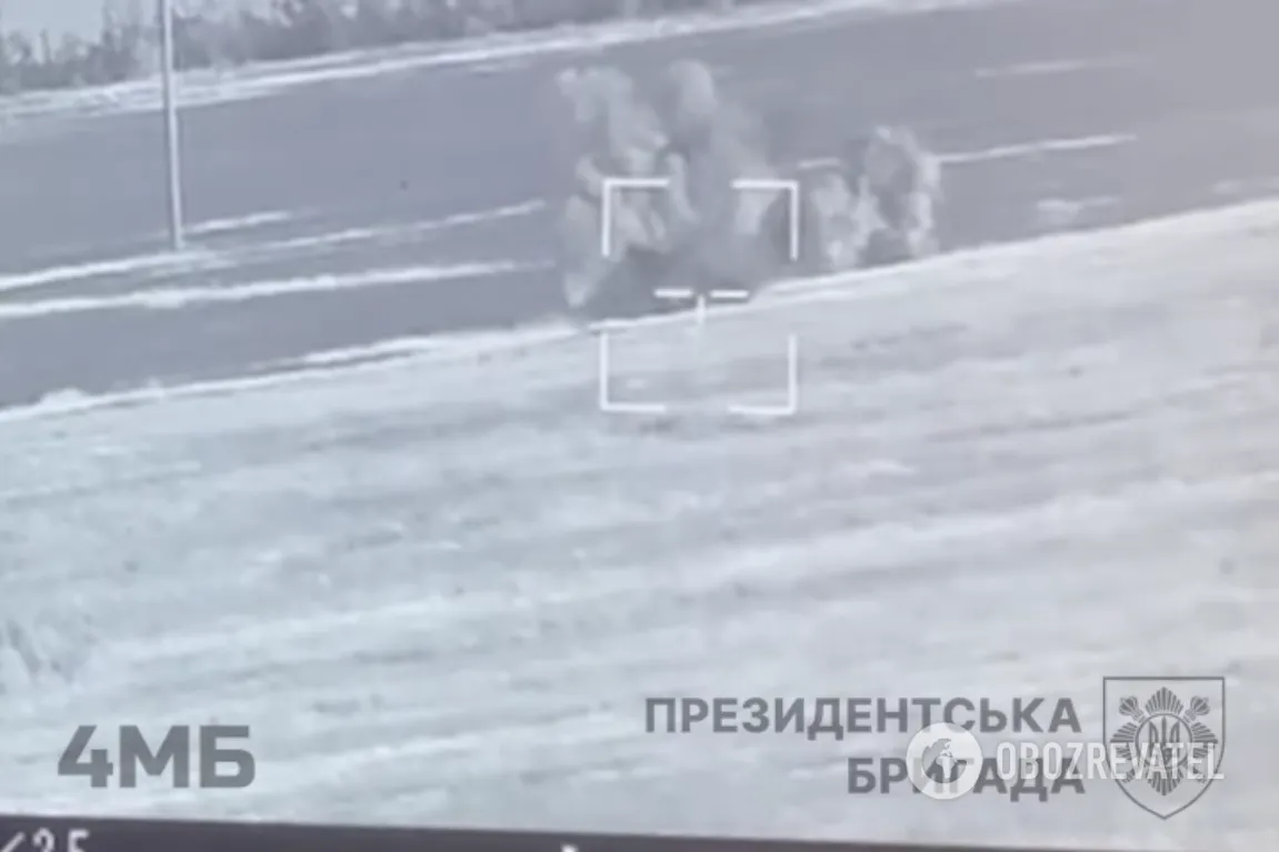 Знищення російської броньованої машини піхоти