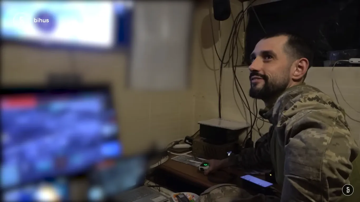 Командний пункт у районі Мар’їнки.