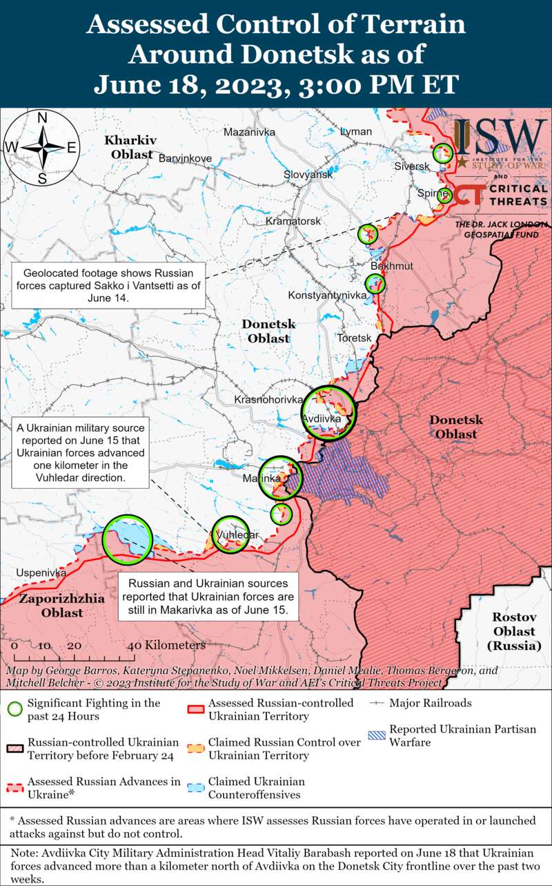 Українські війська атакують тилові позиції росіян на півдні: карти боїв ISW