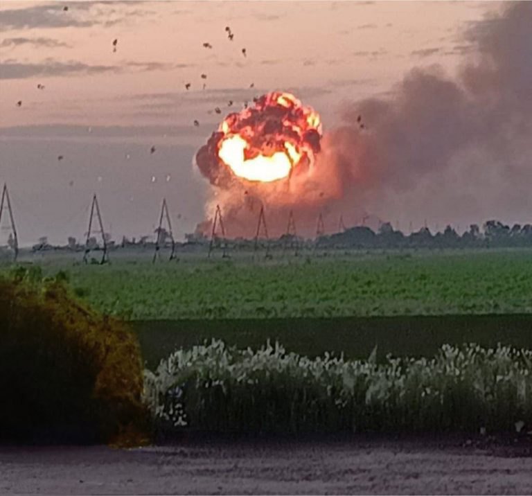 Взрывы в Геническе , 18 июня 2023