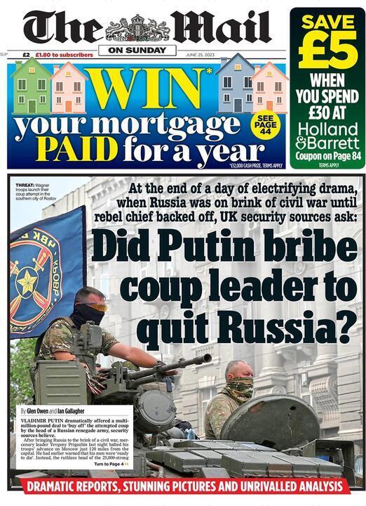 Приниження Путіна: що писали західні ЗМІ про "переворот" в Росії