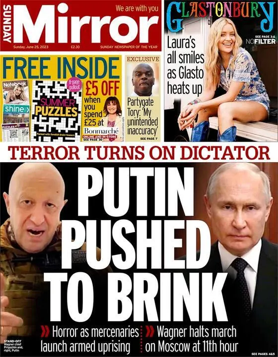 Приниження Путіна: що писали західні ЗМІ про "переворот" в Росії