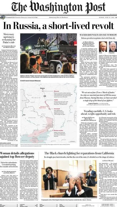 Приниження Путіна: що писали західні ЗМІ про "переворот" в Росії