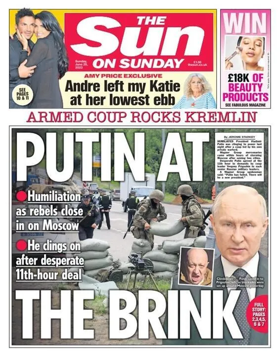 Унижение Путина: писавшие западные СМИ о "перевороте" в России