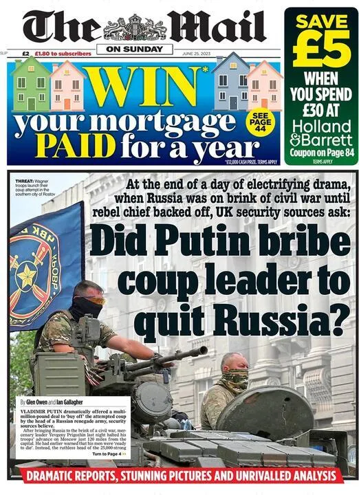 Унижение Путина: писавшие западные СМИ о "перевороте" в России
