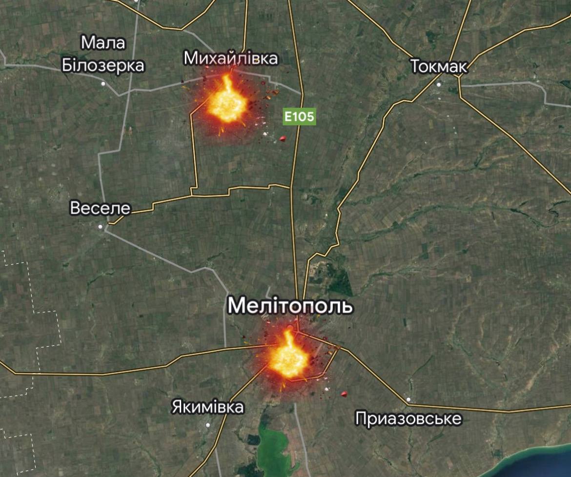 В Криму та Мелітополі пролунали вибухи dqxikeidqxiqqeant