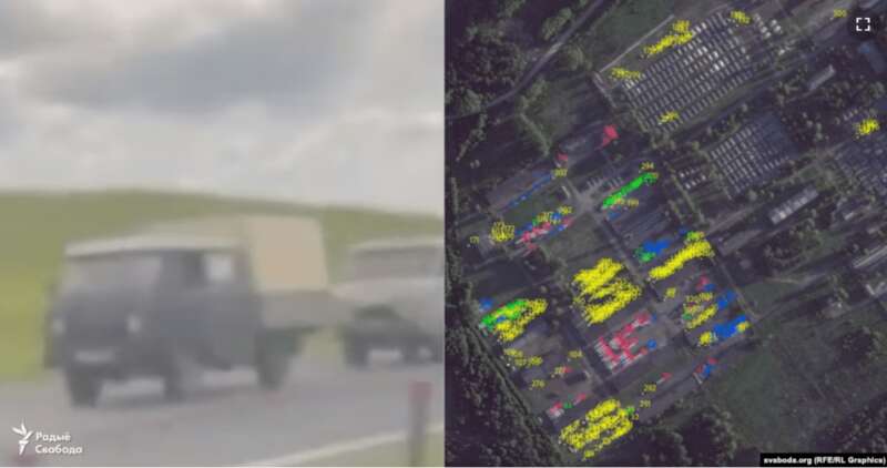 колонна вагнеровцев в Беларуси, спутниковый снимок лагеря под Осиповичами dqxikeidqxitkant