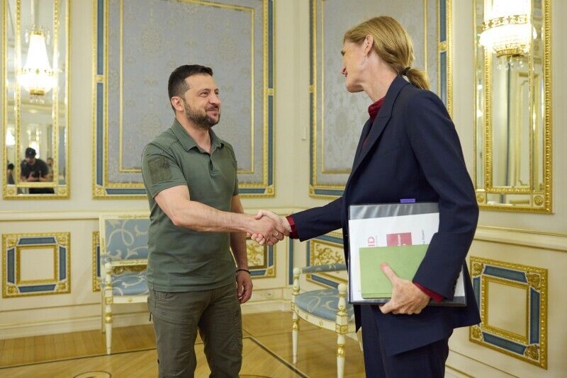 Зеленський зустрівся з адміністраторкою USAID Самантою Пауер: обговорили першочергові потреби України. Фото dqxikeidqxitkant