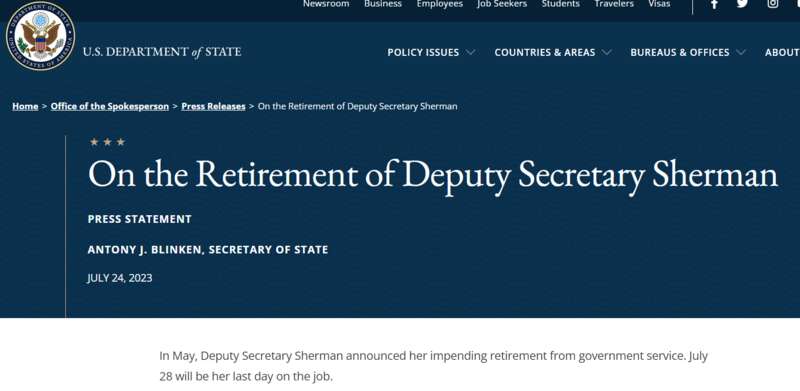 Вікторія Нуланд тимчасово замінить Венді Шерман dqxikeidqxitkant