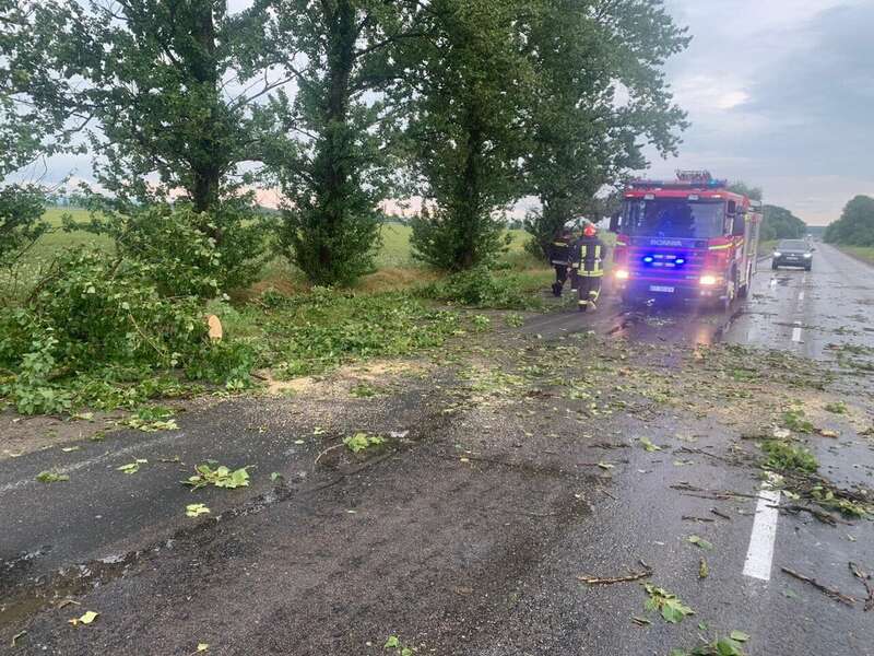 Непогода накрыла Прикарпатье: ураган сорвал крыши домов и свалил деревья. Фото