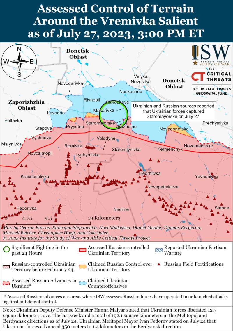 Українські війська успішно просуваються відразу на кількох напрямках: карти боїв ISW