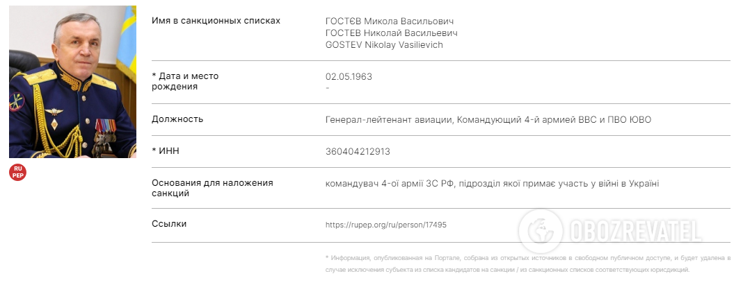 СБУ повідомила про підозру російському генералу, який командував бомбардуванням Маріуполя