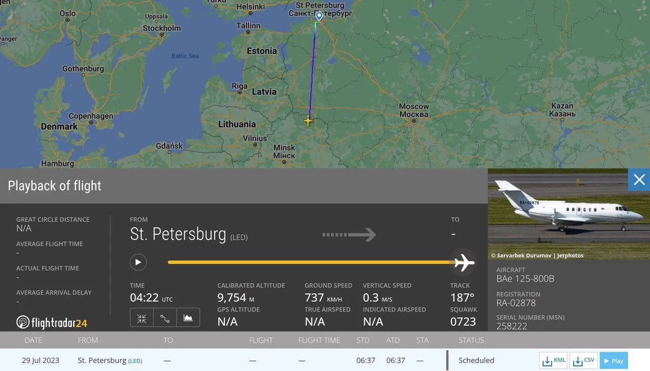 У Білорусь знову прилетів літак Пригожина – ЗМІ dqxikeidqxiqxxant