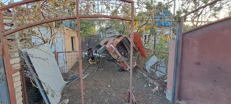 Последствия вражеских обстрелов Херсонщины 03