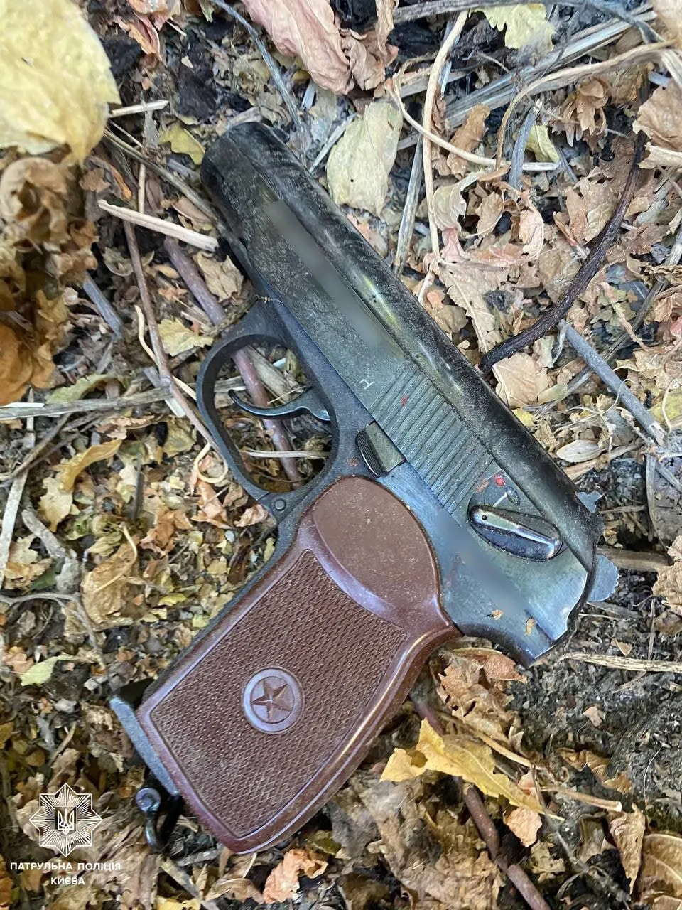 В Киеве задержан велосипедист, который ездил по улице и стрелял в собак. Фото