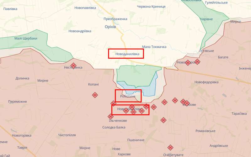 ВСУ продвигаются по Мелитопольскому направлению и сдерживают наступление врага на востоке dqxikeidqxitkant