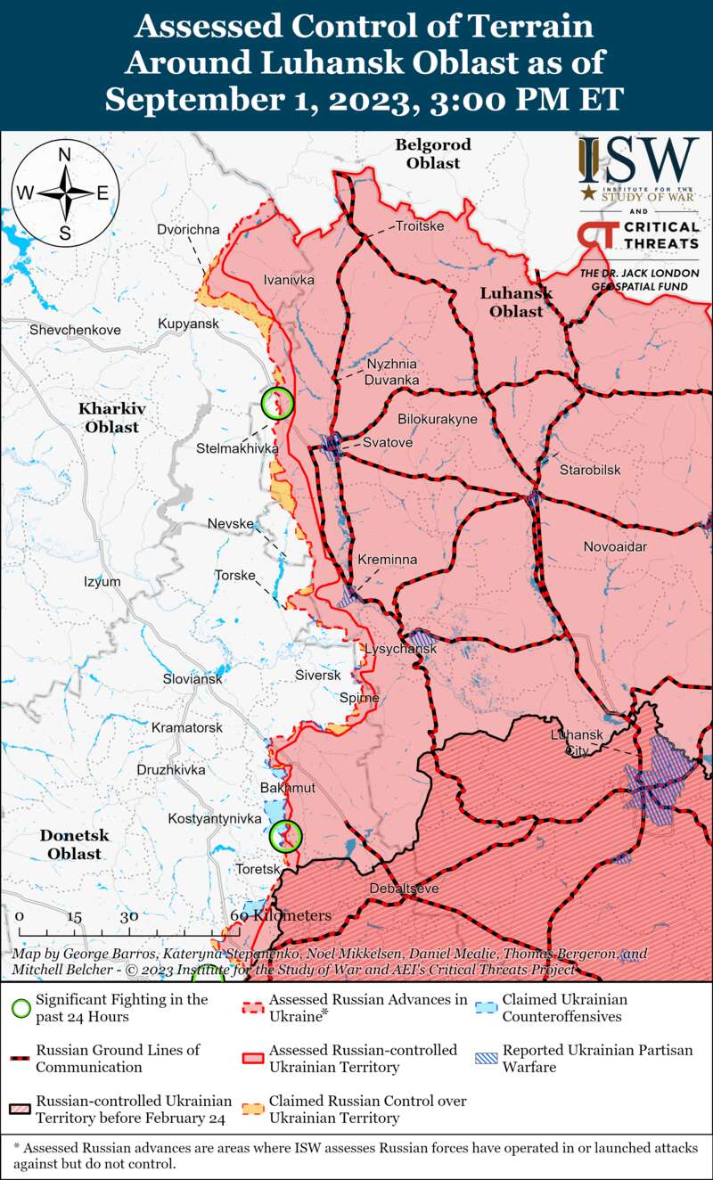 ЗСУ успішно просуваються на Бахмутському напрямку: карти боїв ISW dqxikeidqxiqqeant