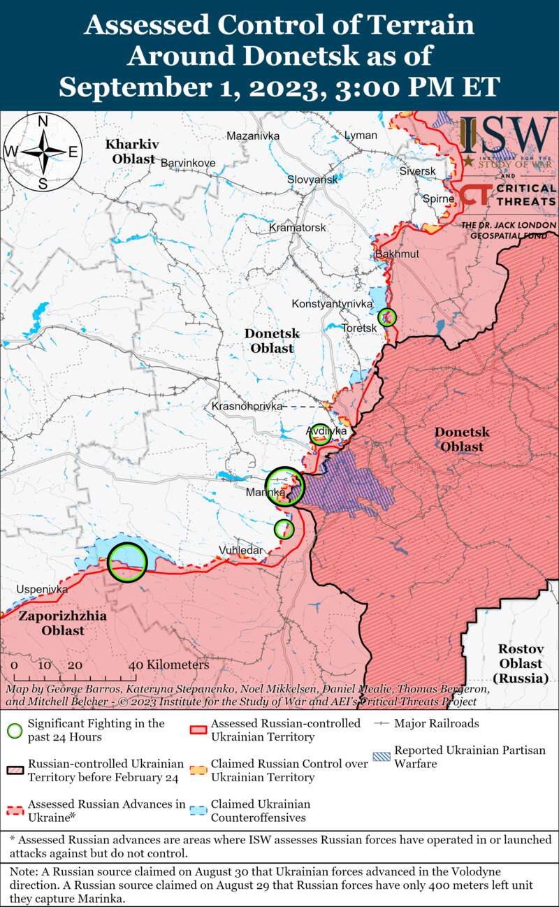 ЗСУ успішно просуваються на Бахмутському напрямку: карти боїв ISW