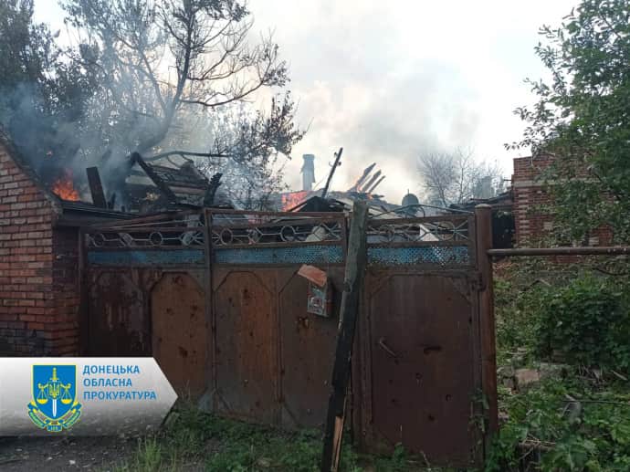 наслідки обстрілів Донеччини 3 вересня, всі фото: Донецька обласна прокуратура