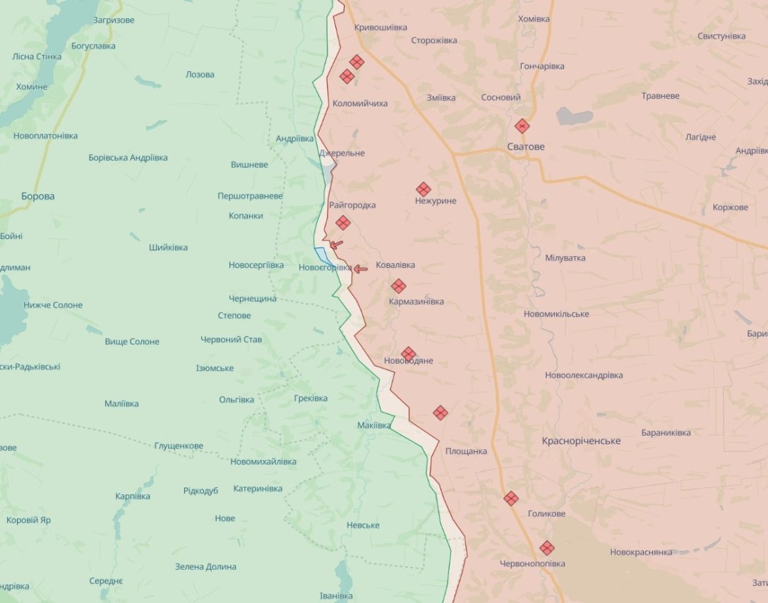 карта боев в Украине