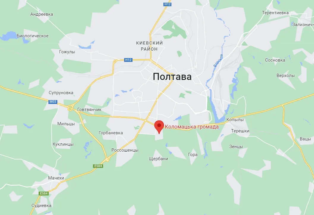 На Полтавщині не розминулись два легковики: одна людина загинула, троє зазнали травм. Фото dqxikeidqxitkant