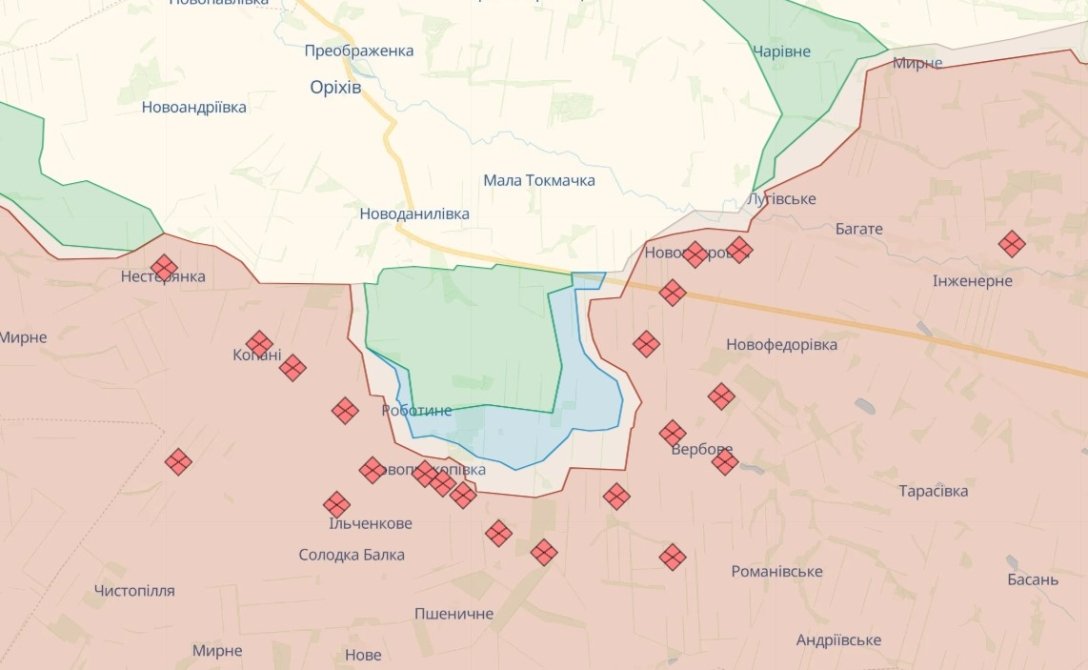 Мелітопольський напрямок, карта бойових дій dqxikeidqxiqqeant