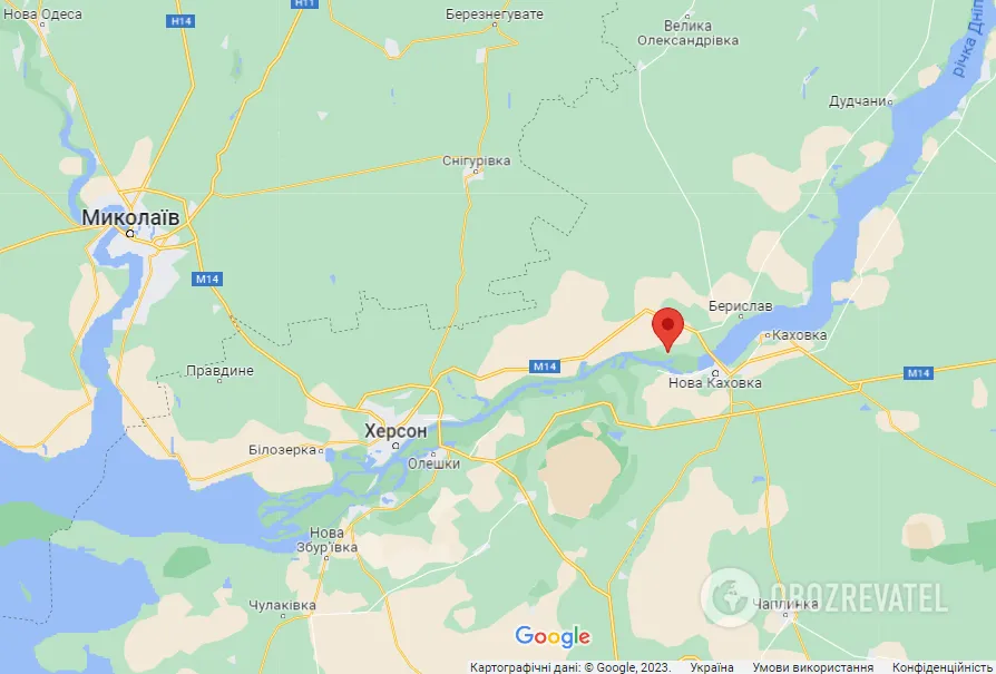 Николаевка Бериславского района на карте dqxikeidqxiqqeant