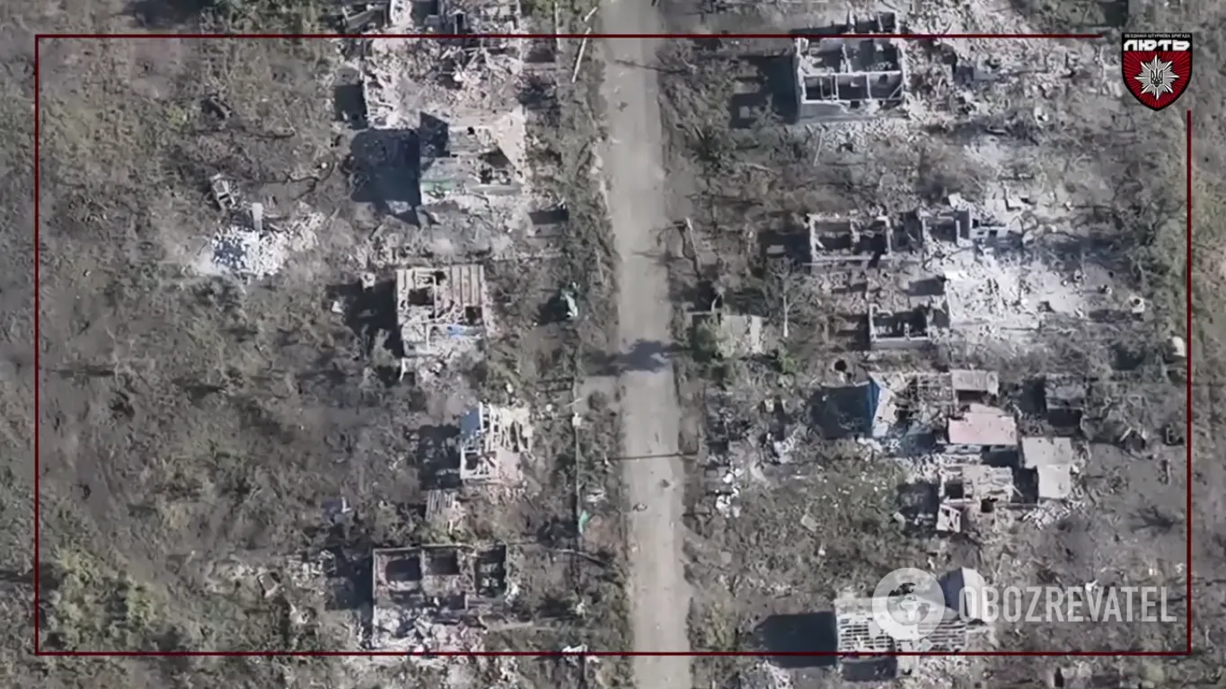 Дрон Гвардии наступления показал, что от Клищиевки ничего не осталось