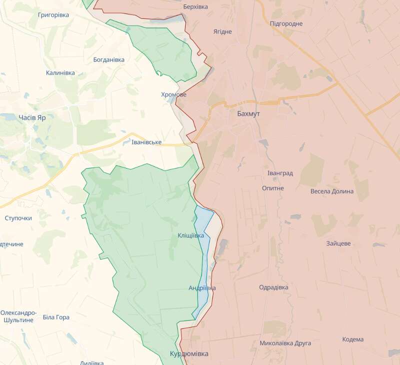 Поблизу Бахмута триває наступальна операція: Євлаш розповів про успіхи ЗСУ. Карта dqxikeidqxiqqeant