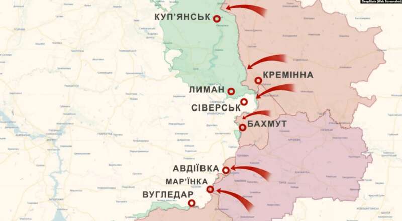 наступ вс рф, карта, карта боїв, Донбас, східний фронт, Авдіївка dqxikeidqxitkant