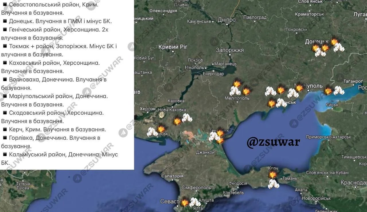 Мінус три склади і 10 баз окупантів: ЗСУ влаштували ворогу вибуховий тиждень. Карта ударів dqxikeidqxitkant
