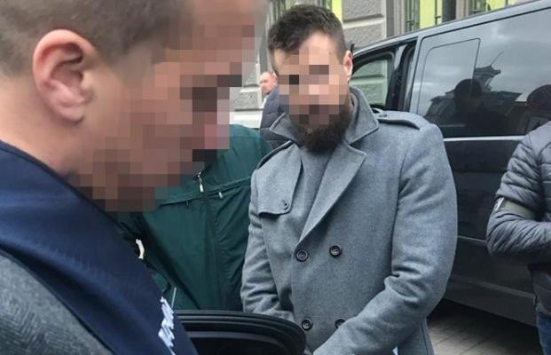 Footage of Yevhen Piskotin’s arrest