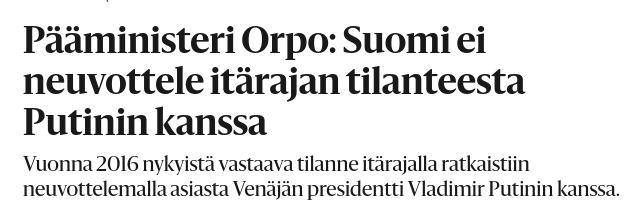Знімок заголовка в Helsingin Sanomat dqxikeidqxiqqeant