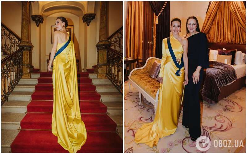 Экс-премьер Финляндии Санна Марин засветилась на публике в желто-синем платье