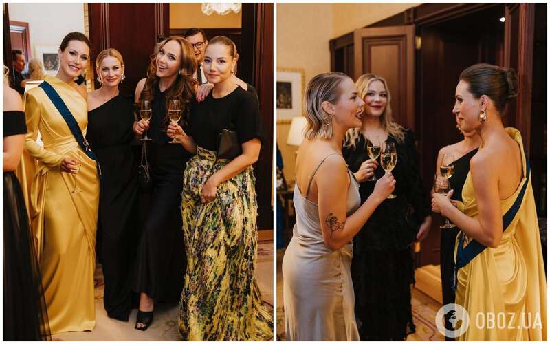 Экс-премьер Финляндии Санна Марин засветилась на публике в желто-синем платье