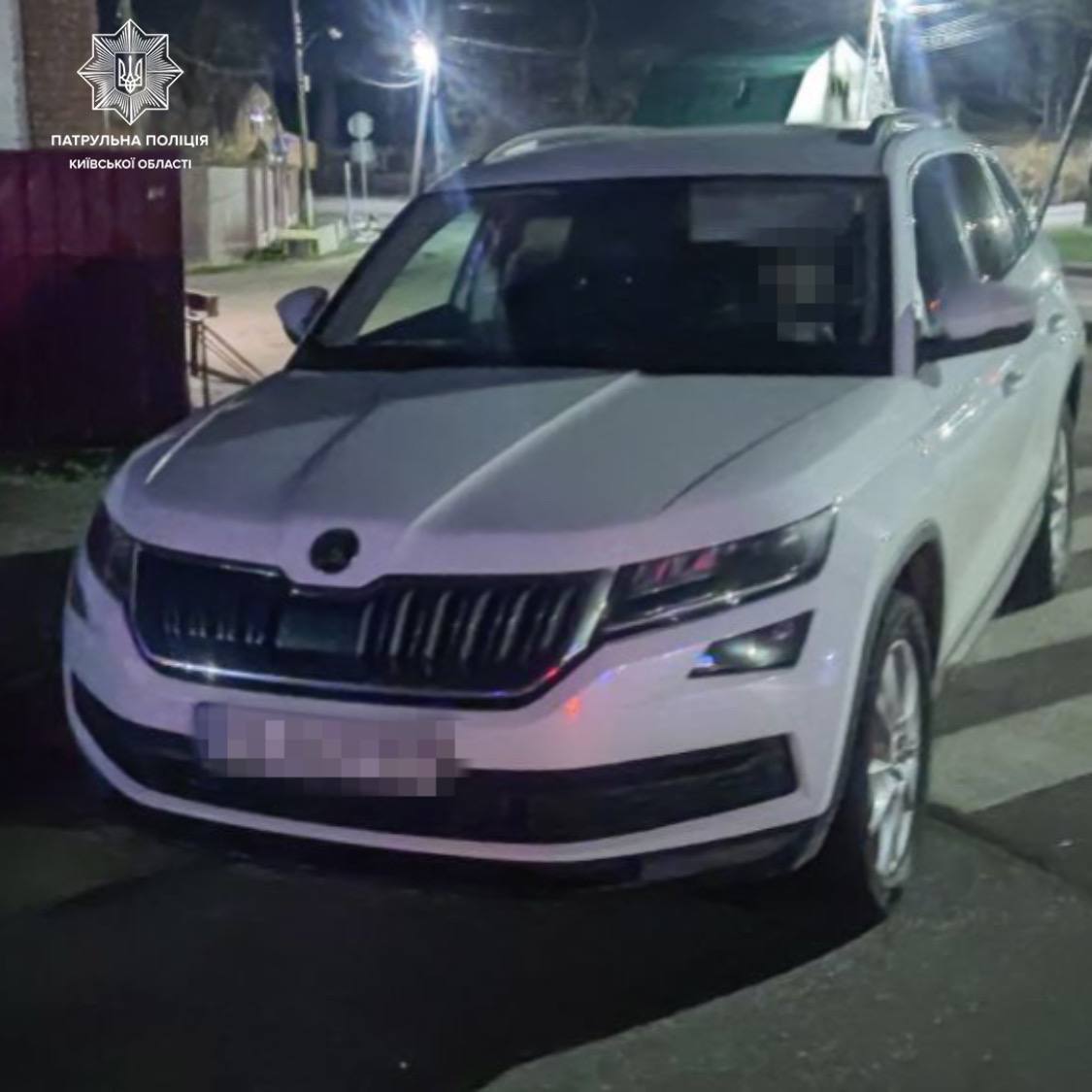 В Киевской области во время комендантского часа поймали пьяного водителя. Фото dqxikeidqxiqxxant