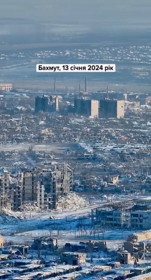 Місто-руїна: у мережі показали наслідки руйнувань армією РФ у Бахмуті. Відео