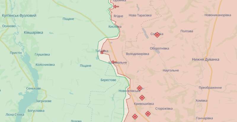 Табаївка, Крохмальне, карта, карта боїв dqxikeidqxitkant