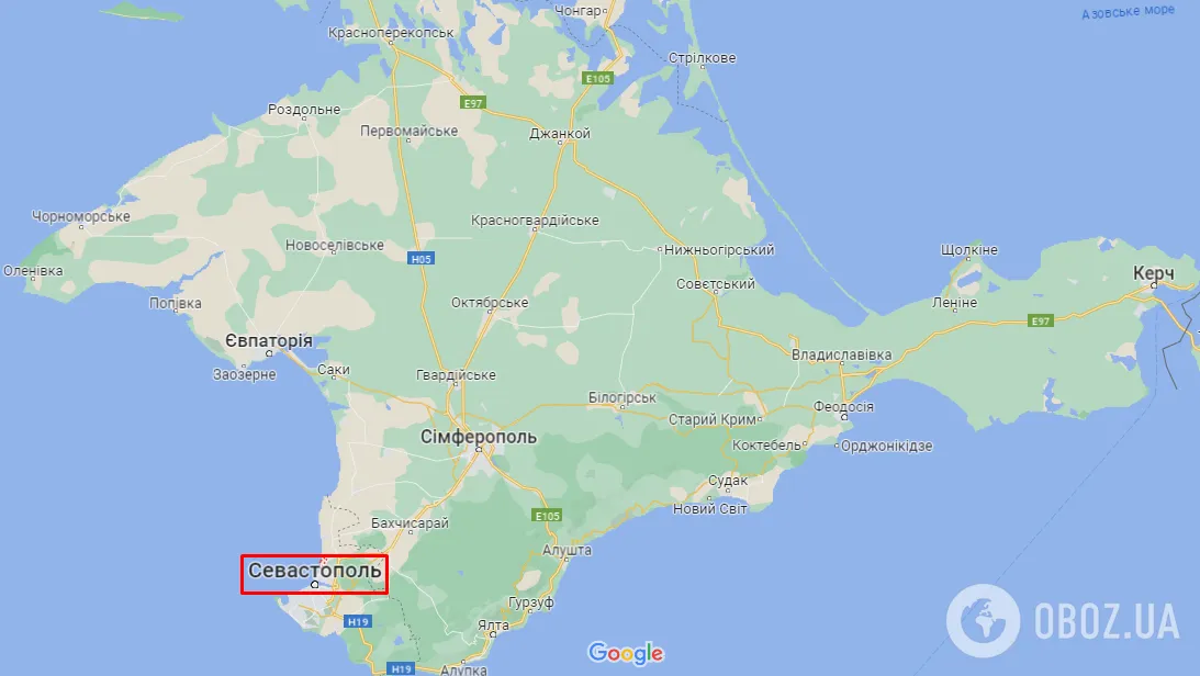 Севастополь на карті dqxikeidqxiqqeant