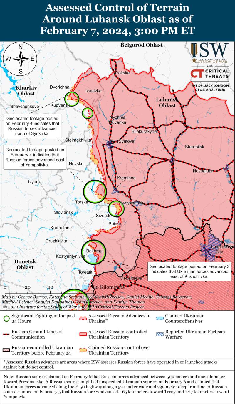 occupiers are preparing cross-border raids and trying to advance near Avdiivka: ISW maps