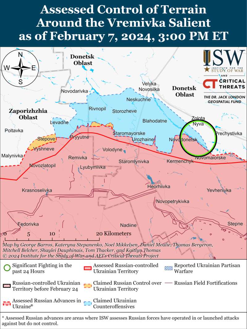 occupiers are preparing cross-border raids and trying to advance near Avdiivka: ISW maps