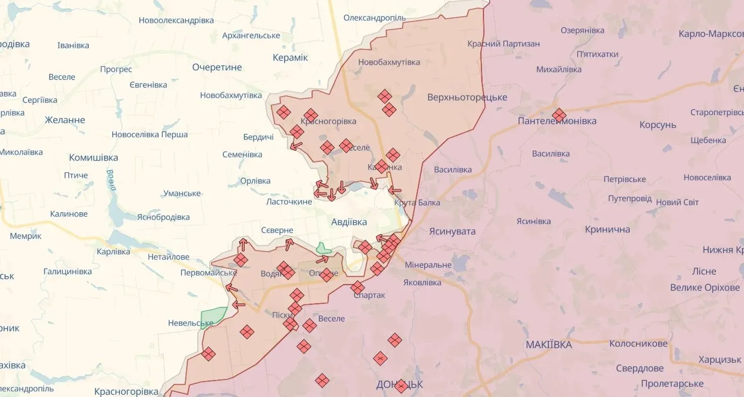 Ворог продовжує спроби захопити Авдіївку: ЗСУ відбили 15 атак – Генштаб