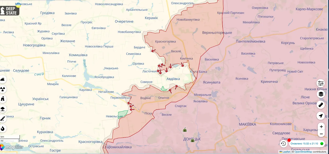 Використовується запасна логістична артерія: в ЗСУ спростували інформацію про оточення Авдіївки